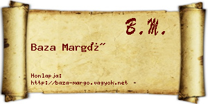 Baza Margó névjegykártya